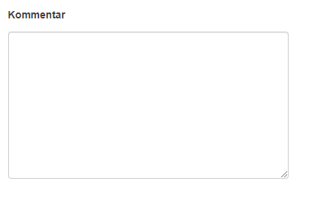 Dienstleisterbewertung Kommentarfeld